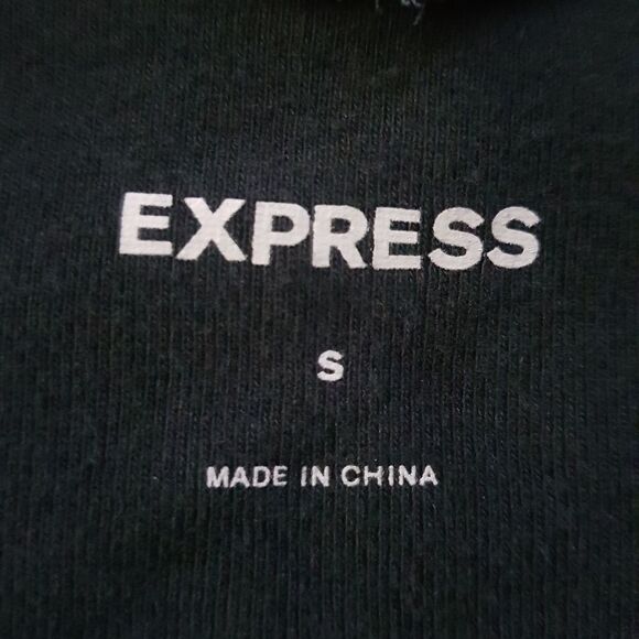 Express Pima Cotton/Modal Deep V neck Mini Dress S Lightweight - Picture 2 of 8